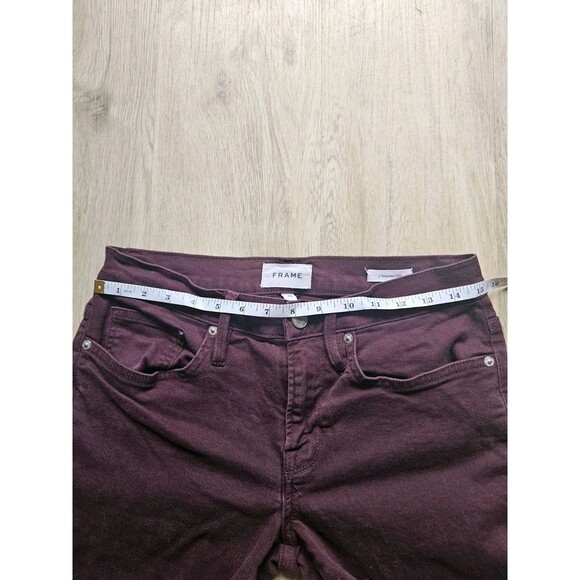 Frame Men's L'Homme Slim Burgundy Jean Size 29 - Picture 4 of 8